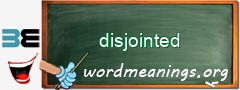 WordMeaning blackboard for disjointed